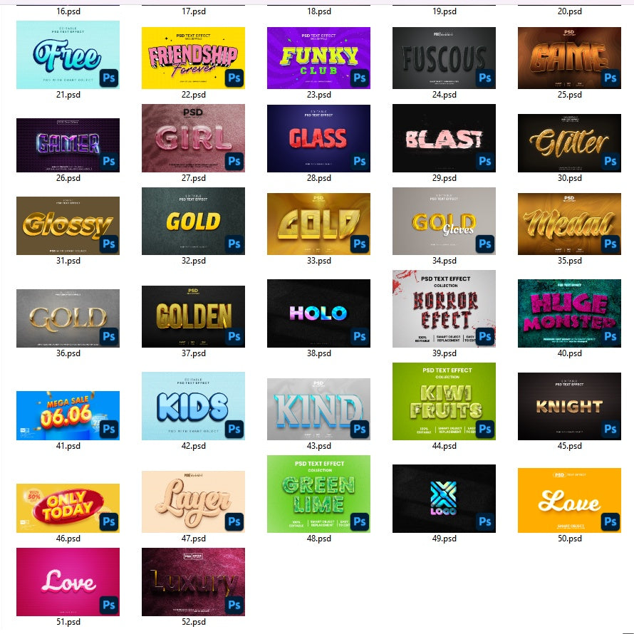 ID820 - 500 3d Text Effects Templates