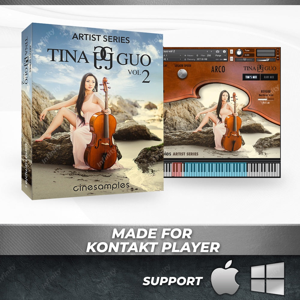 Tina Guo Acoustic Cello Vol 2  Cinesamples - Artist Series (Win/Mac) *Kontakt Library*