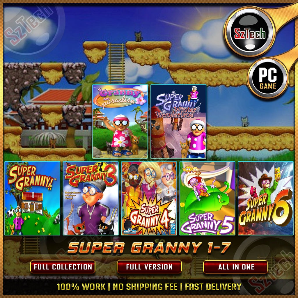 Super Granny 1-7 [PC GAME]  [ DIGITAL DOWNLOAD] Classic GamesAction GameNostalgia Game