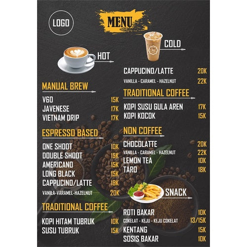 ID62001 - 15 Desain Buku Menu CorelDraw