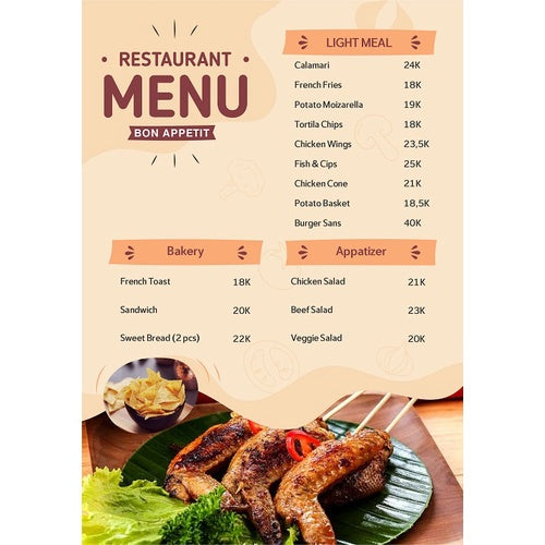 ID62001 - 15 Desain Buku Menu CorelDraw