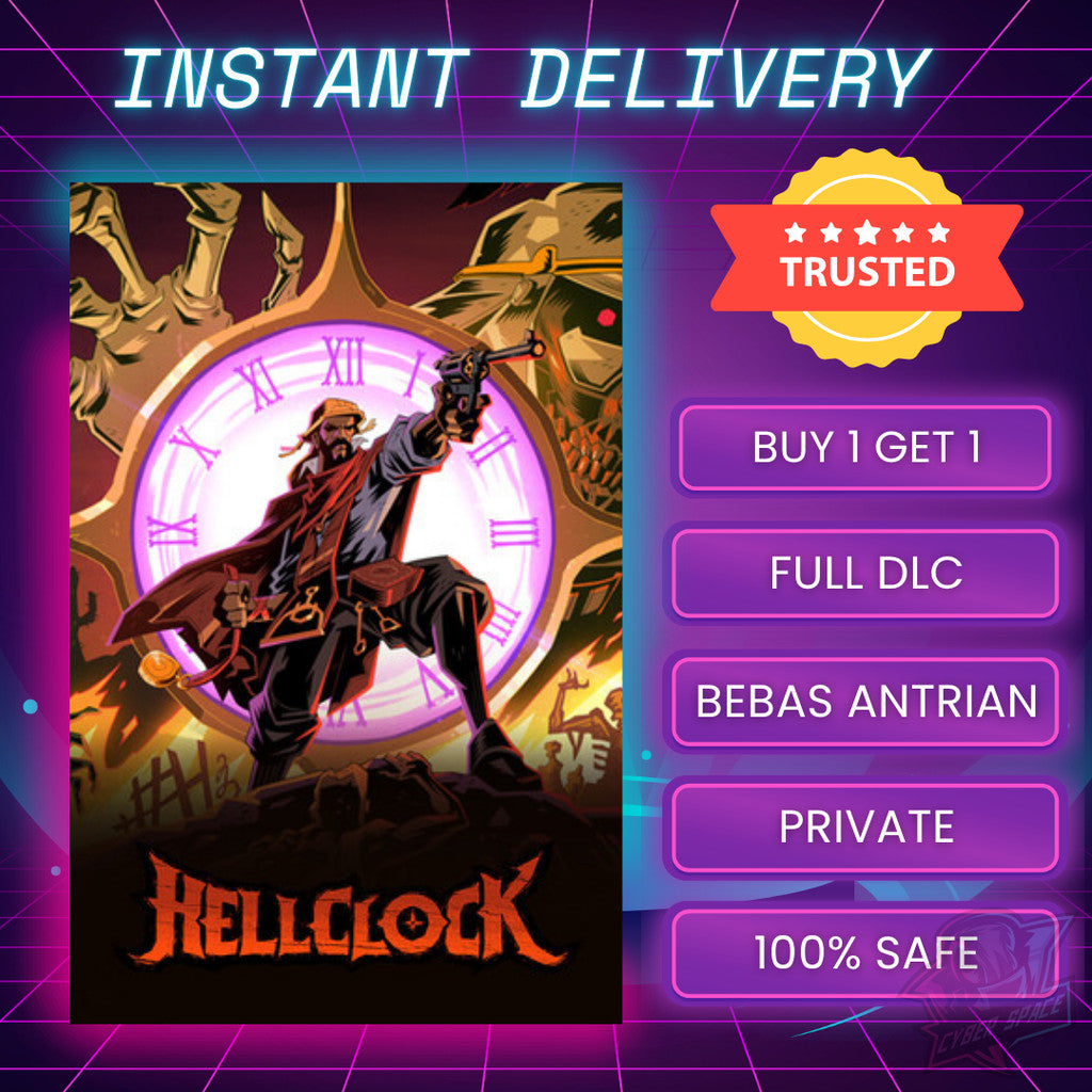 [BONUS 1 GAME] Hell Clock PC Original / Main Akun Sendiri / Bebas Antri