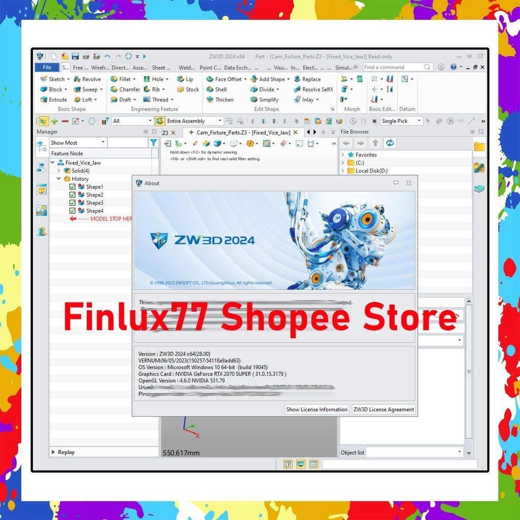 [SELF REDEEM] ZW3D ZWCAD 2025 Latest For Windows (64-Bit)