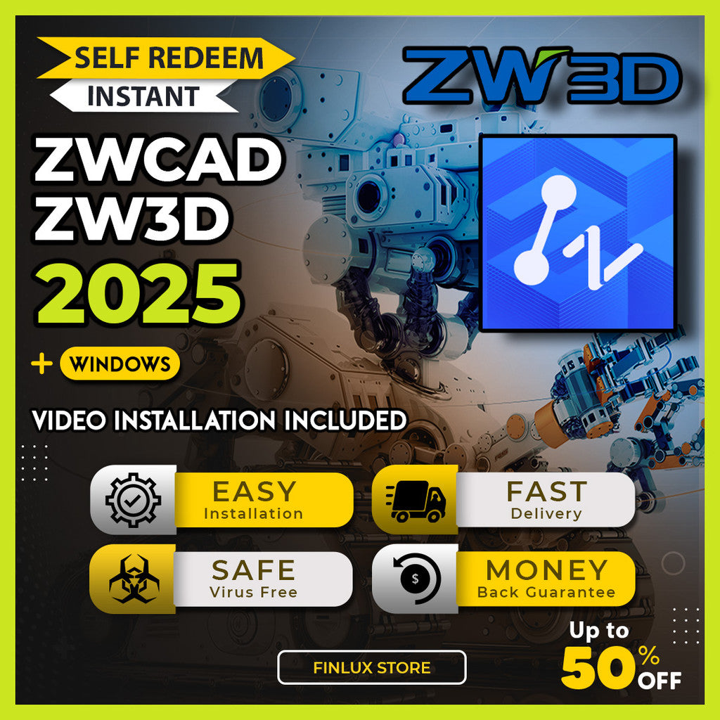 [SELF REDEEM] ZW3D ZWCAD 2025 Latest For Windows (64-Bit)