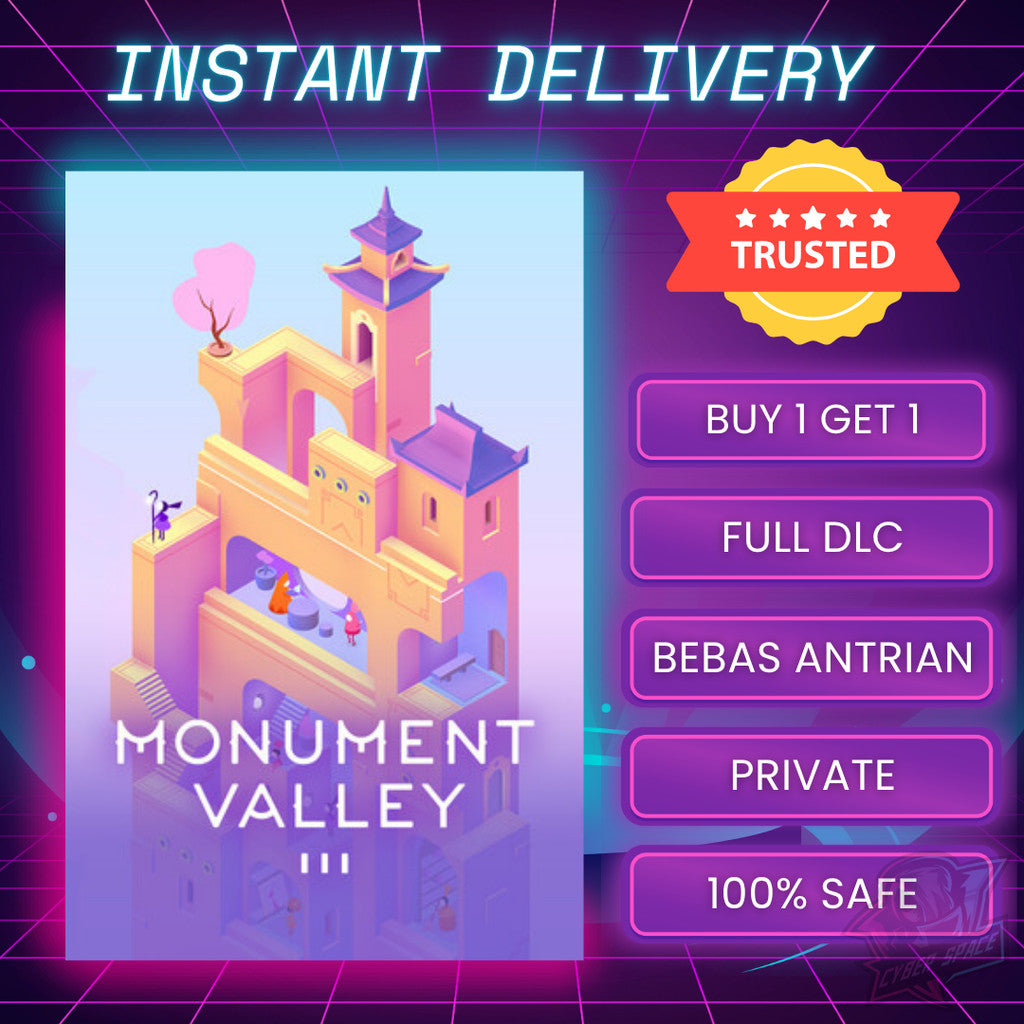 [BONUS 1 GAME] Monument Valley 3 PC Original / Main Akun Sendiri / Bebas Antri