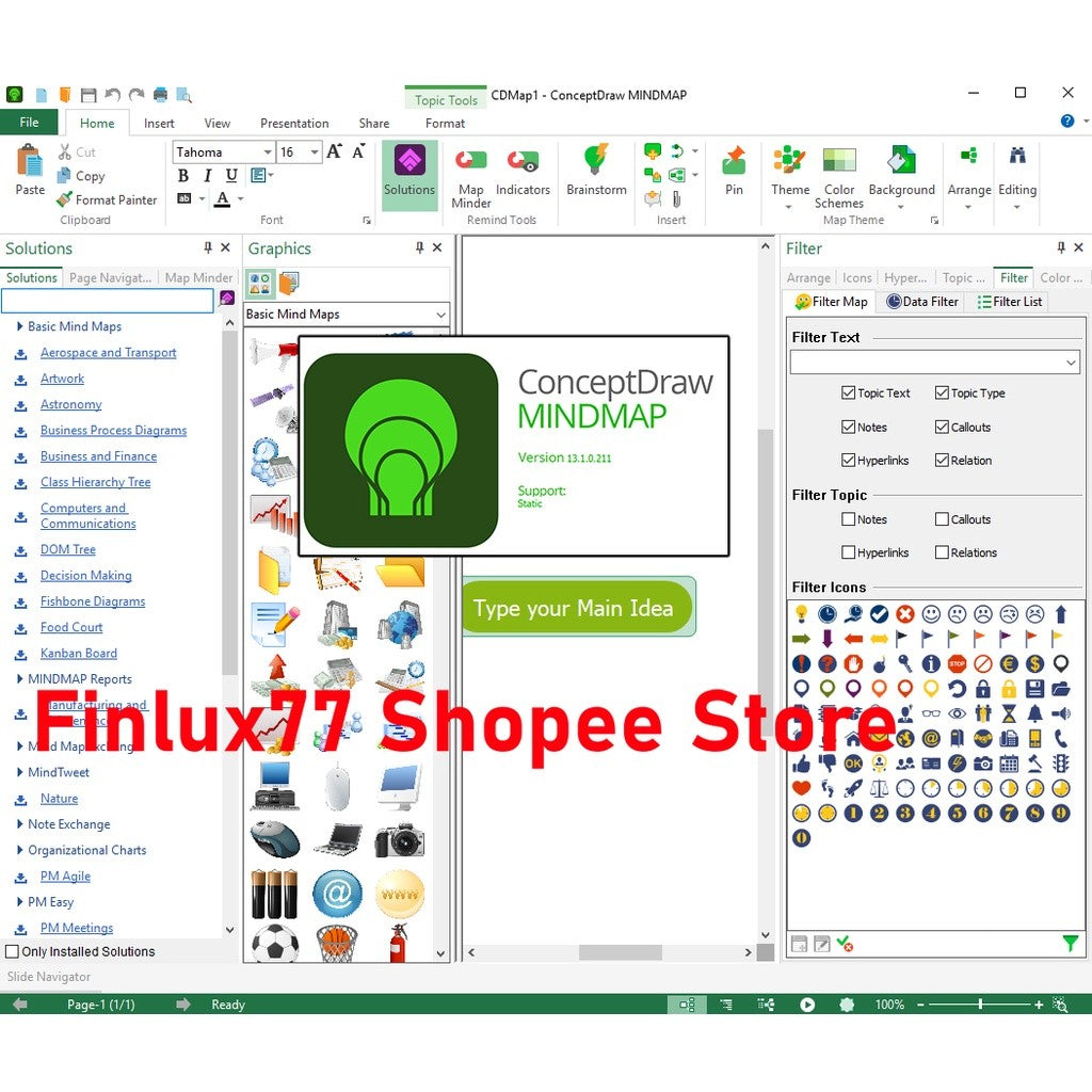[SELF REDEEM] ConceptDraw OFFICE 11.0.0 (PROJECT•DIAGRAM•MINDMAP) Latest Lifetime For Win & McOS (64-Bit)