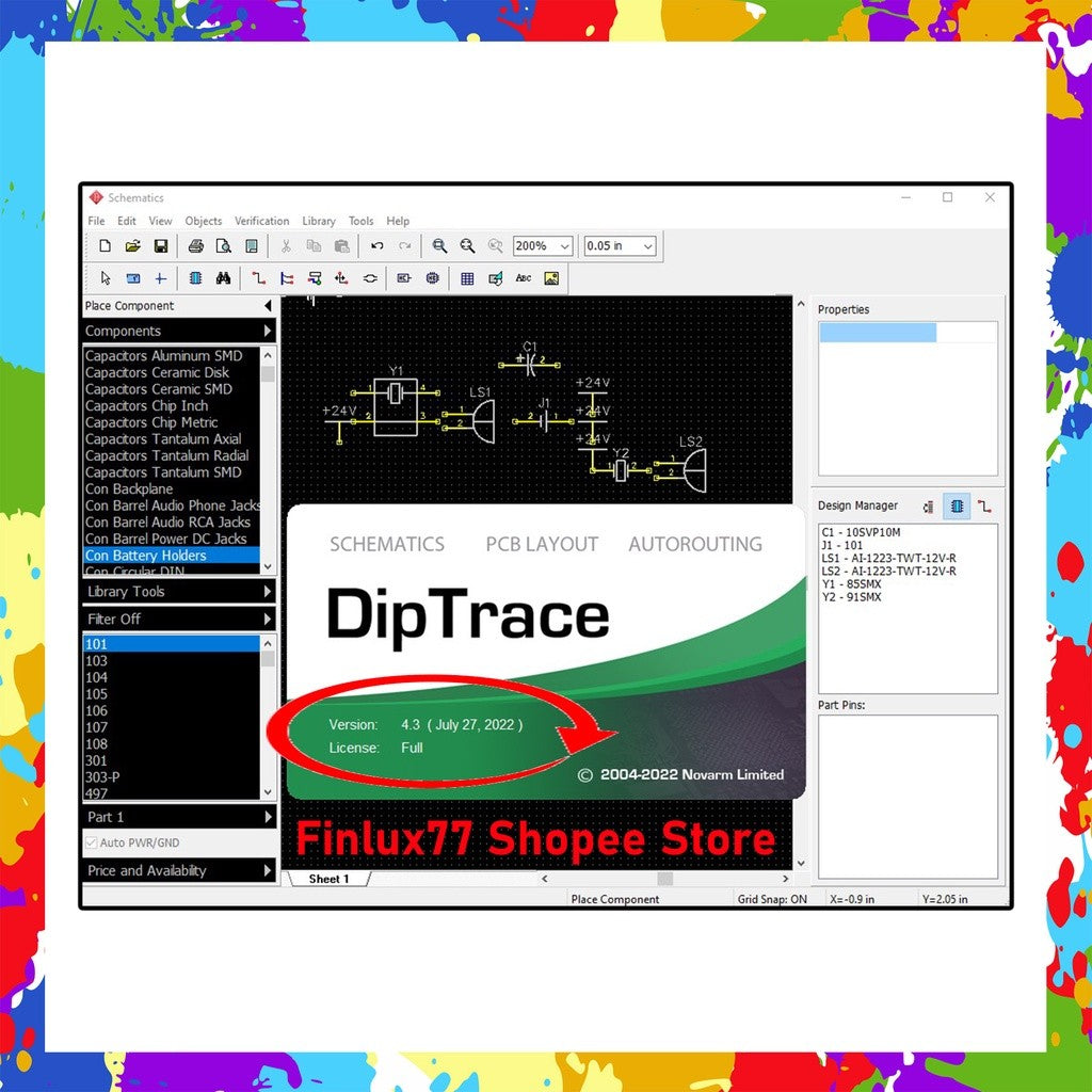 [SELF REDEEM] DipTrace v5.1 Latest 2025 Lifetime For Windows (64-Bit)