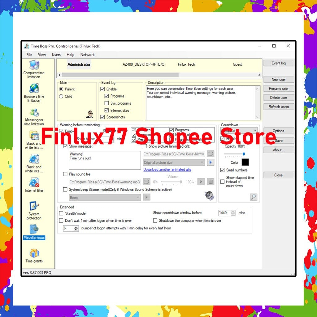 [SELF REDEEM] Time Boss Pro v3.38 Latest 2025 Lifetime For Windows | Universal Time Management Tool