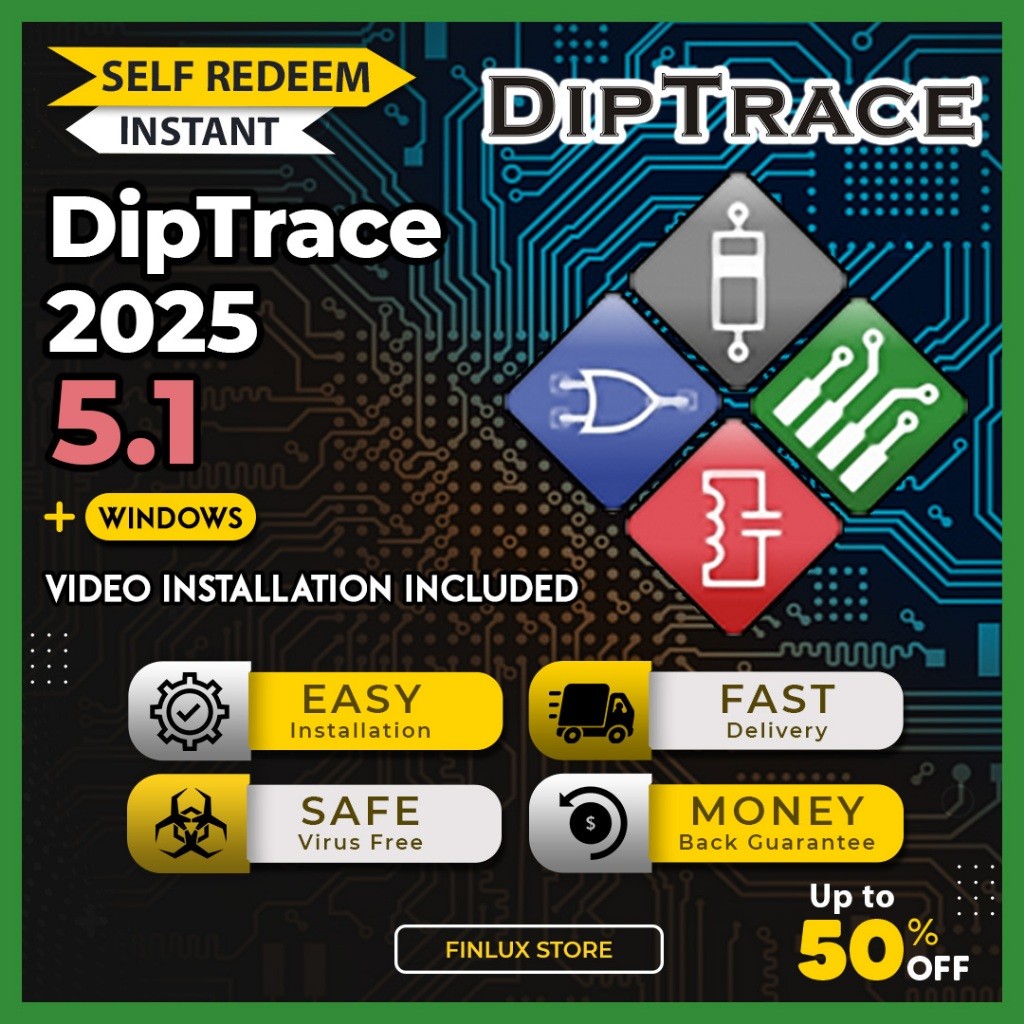 [SELF REDEEM] DipTrace v5.1 Latest 2025 Lifetime For Windows (64-Bit)