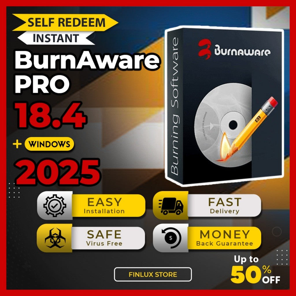 [SELF REDEEM] BurnAware Professional v18.4 Latest Update 2025 Lifetime For Windows