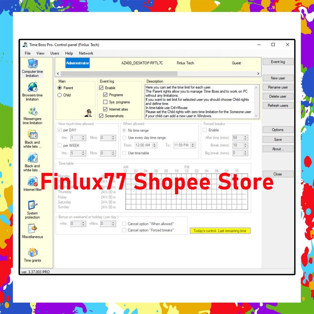 [SELF REDEEM] Time Boss Pro v3.38 Latest 2025 Lifetime For Windows | Universal Time Management Tool