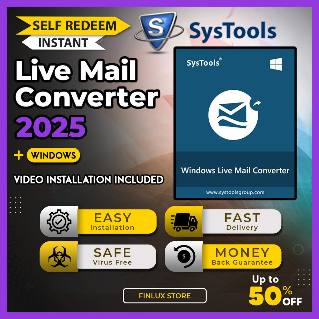 [SELF REDEEM] SysTools Windows Live Mail Converter v7.0 Latest 2025 Lifetime For Windows