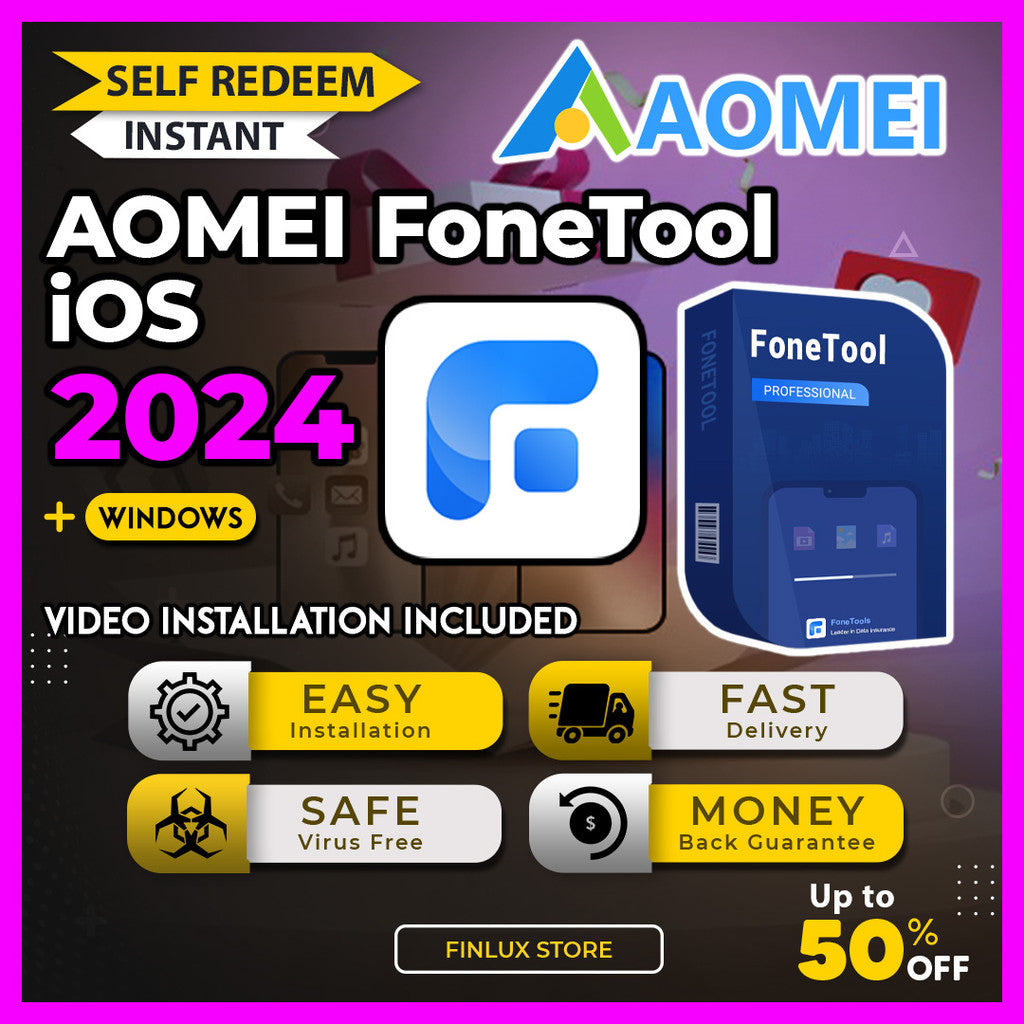 [SELF REDEEM] AOMEI FoneTool Technician v2.5.0 For iOS Latest 2024 Lifetime For Windows | AOMEI Fone Tool