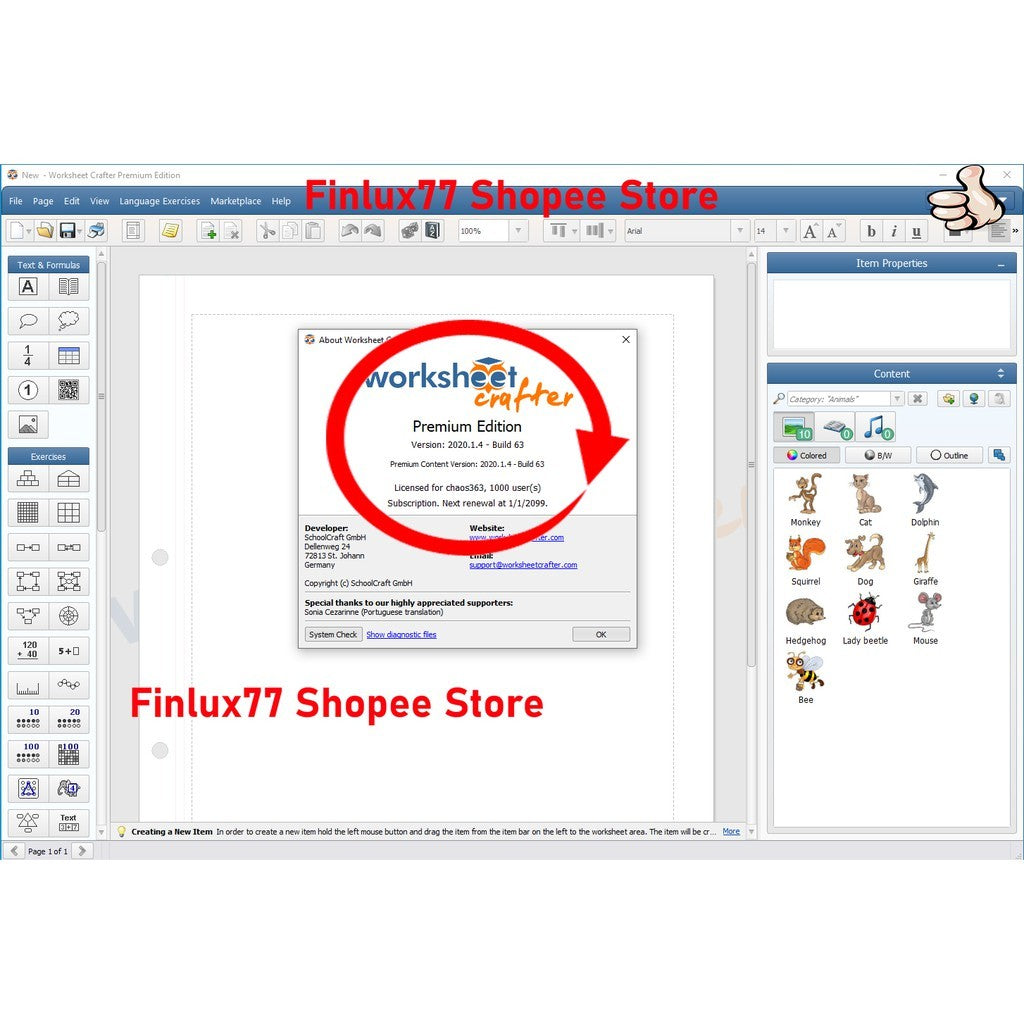 [SELF REDEEM] Worksheet Crafter Premium Edition 2025 Latest Lifetime For Windows - Worksheet Builder!