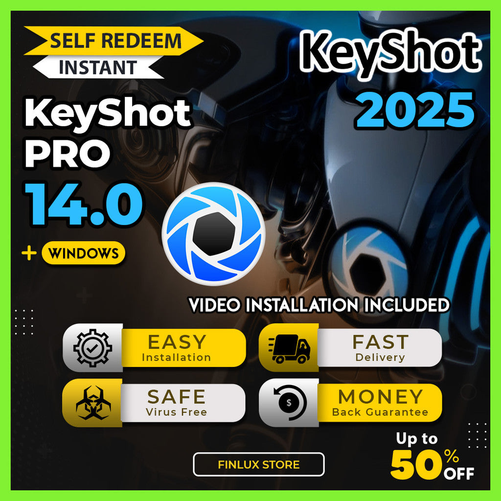 [SELF REDEEM] KeyShot Pro v14 Latest 2025 Lifetime For Win (64-Bit)