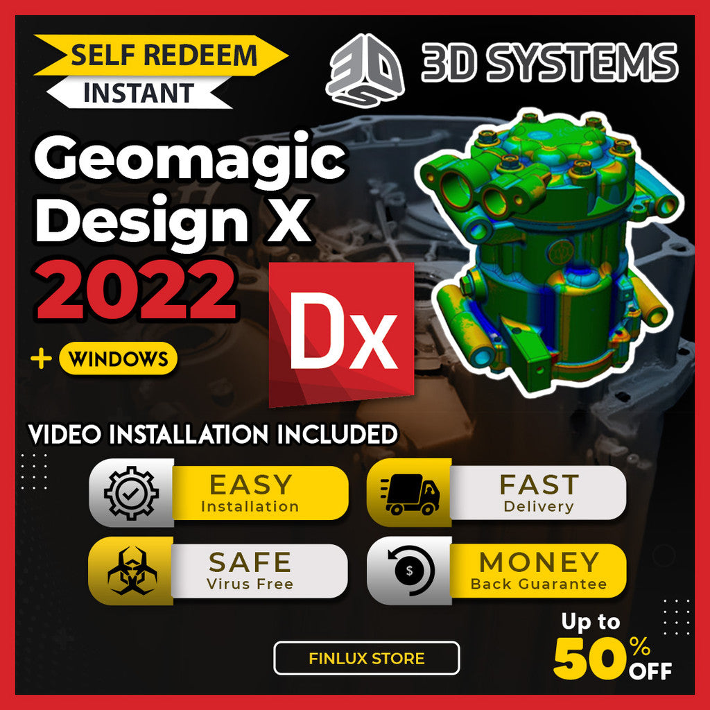 [SELF REDEEM] 3D Systems Geomagic Design X 2022 Latest Lifetime For Windows (64-Bit)