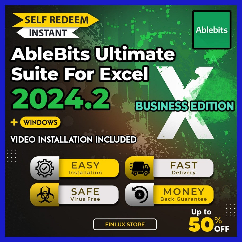 [SELF REDEEM] AbleBits Ultimate Suite for Excel Business Edition v2024.2 Latest Lifetime For Windows (64-Bit)