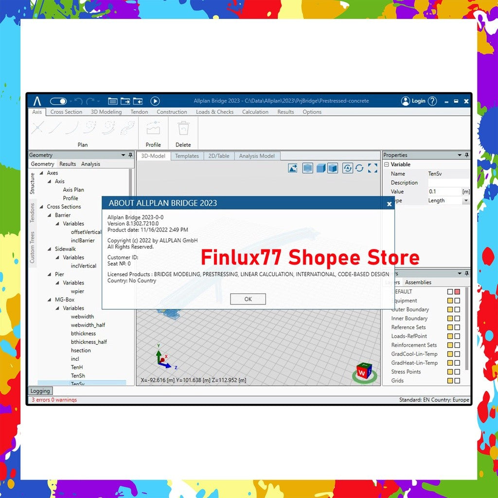 [SELF REDEEM] Nemetschek Allplan 2024 | Allplan Bridge Latest Lifetime For Windows (64-Bit)