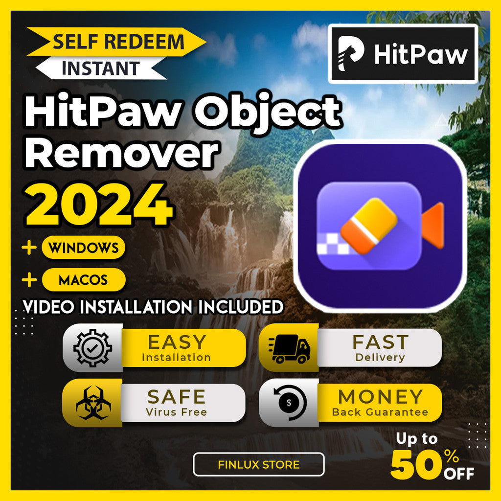 [SELF REDEEM] HitPaw Video Object Remover v1.2.2 Latest 2024 Lifetime For Windows