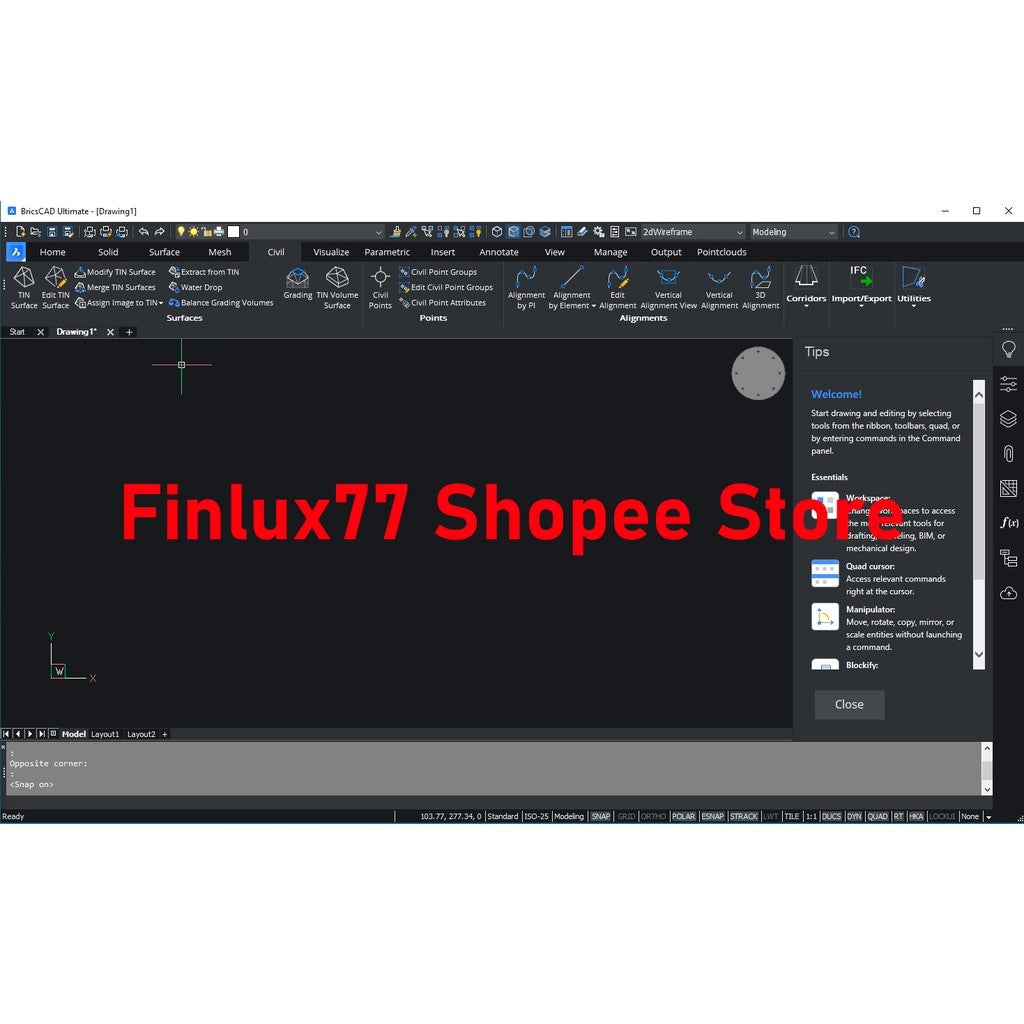 [SELF REDEEM] Bricsys BricsCAD Ultimate Latest v22.1.05 Lifetime For Windows (64-Bit)