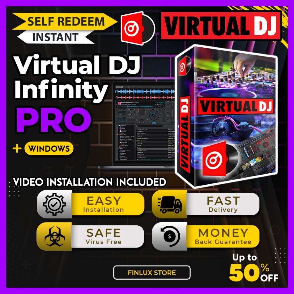 [SELF REDEEM] Atomix Virtual DJ Pro 2021 Infinity 8.5 Latest Lifetime For Windows (64-Bit ONLY)