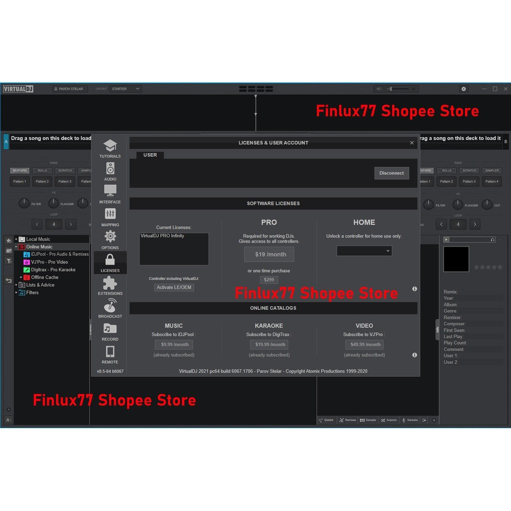 [SELF REDEEM] Atomix Virtual DJ Pro 2021 Infinity 8.5 Latest Lifetime For Windows (64-Bit ONLY)