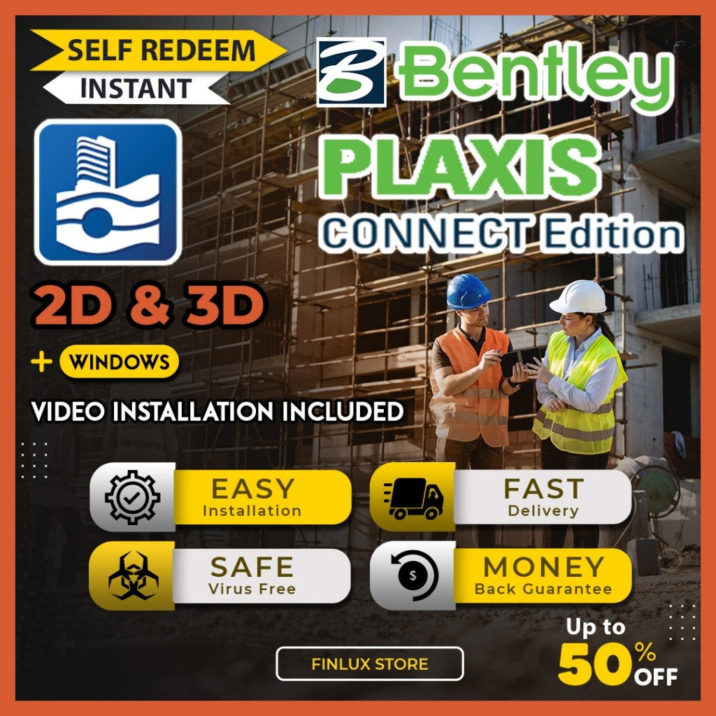 [SELF REDEEM] Bentley PLAXIS 2D / 3D V24 Latest 2024 Lifetime For Windows (64-Bit)