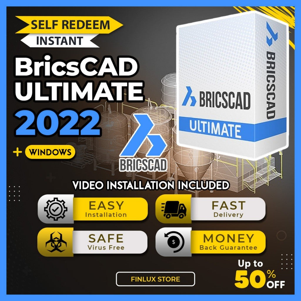 [SELF REDEEM] Bricsys BricsCAD Ultimate Latest v22.1.05 Lifetime For Windows (64-Bit)
