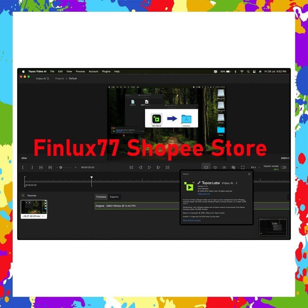 [SELF REDEEM] Topaz Video Enhance AI v7.1.4 Latest 2025 Lifetime For Windows & McOS (64-Bit)