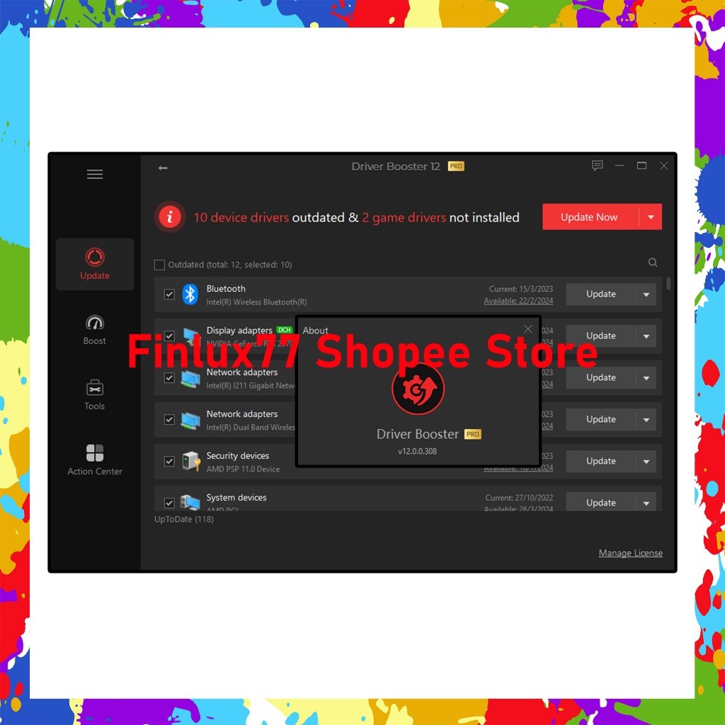 [SELF REDEEM] iObit Driver Booster Pro v13.0 Latest 2025 Lifetime For Windows - Easy Driver Updater