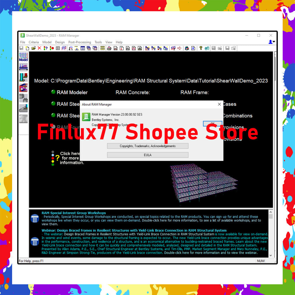 [SELF REDEEM] Bentley RAM Structural System v25.00 Latest 2025 Lifetime For Windows (64-Bit) | iTwin Analytical