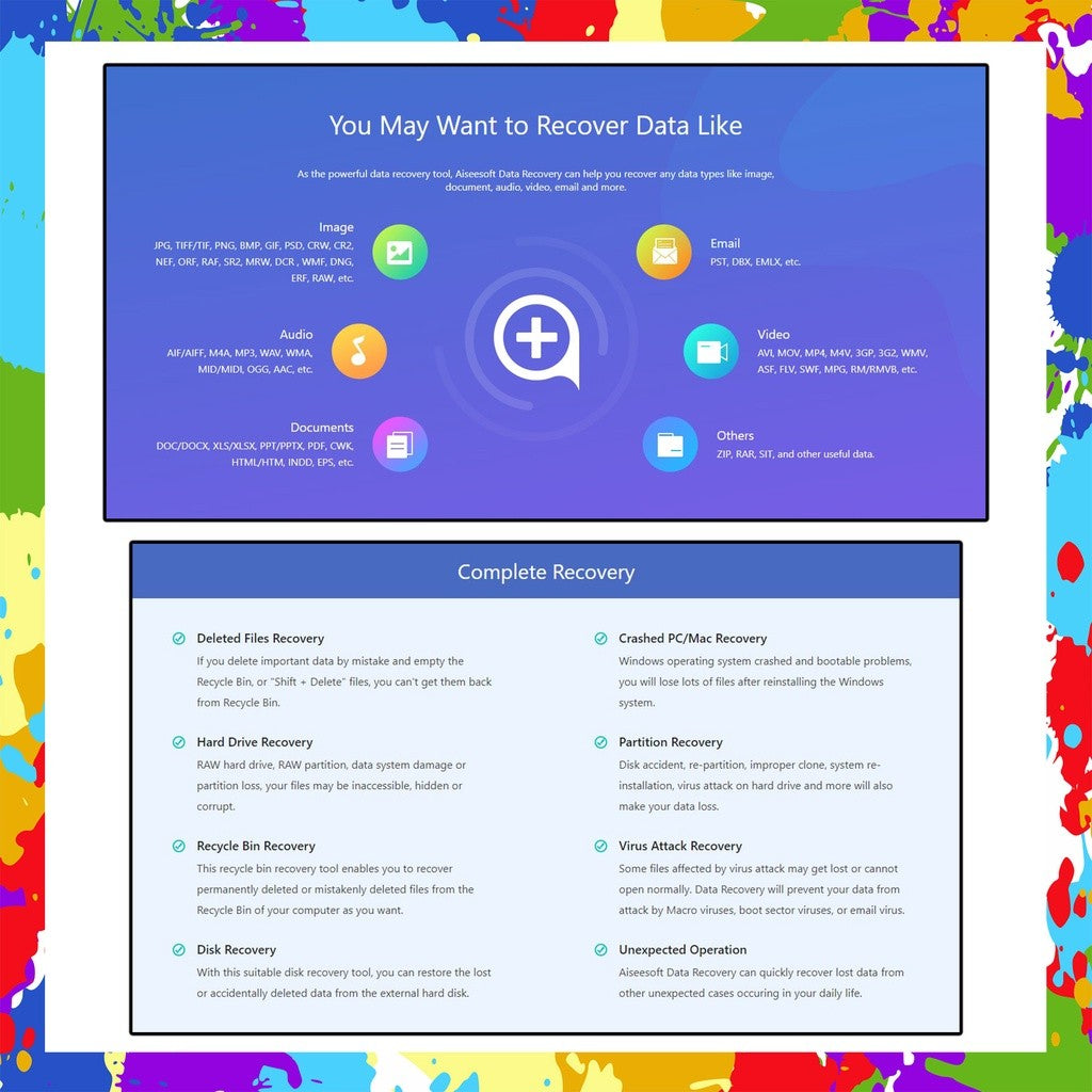 Aiseesoft Data Recovery v1.8.26 Latest 2025 Full Version Lifetime For Windows & McOS