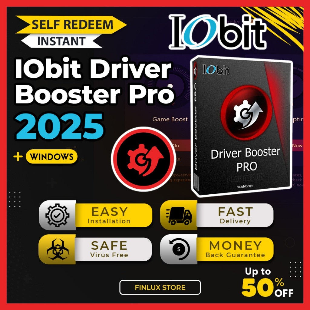 [SELF REDEEM] iObit Driver Booster Pro v13.0 Latest 2025 Lifetime For Windows - Easy Driver Updater