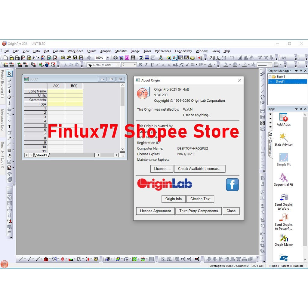 [SELF REDEEM] OriginLab OriginPro 2025 v10.2 Lifetime For Windows | Origin Lab Origin Pro