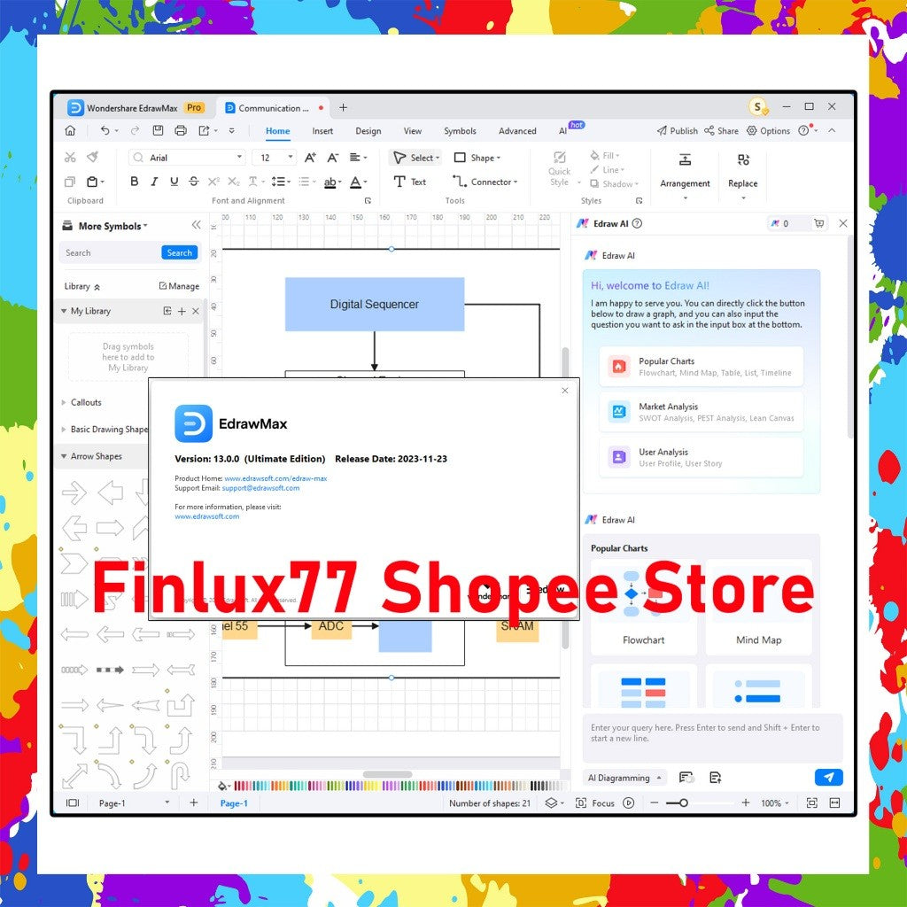 [SELF REDEEM] Edraw Max v14.5.4 ULTIMATE Edition Latest 2025 Lifetime For Windows