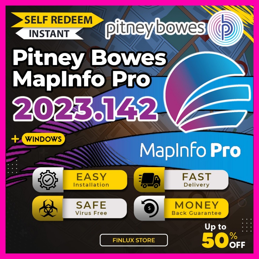 [SELF REDEEM] Pitney Bowes MapInfo Pro v2023.142 Latest Update 2023 Lifetime For Windows (64-Bit ONLY)