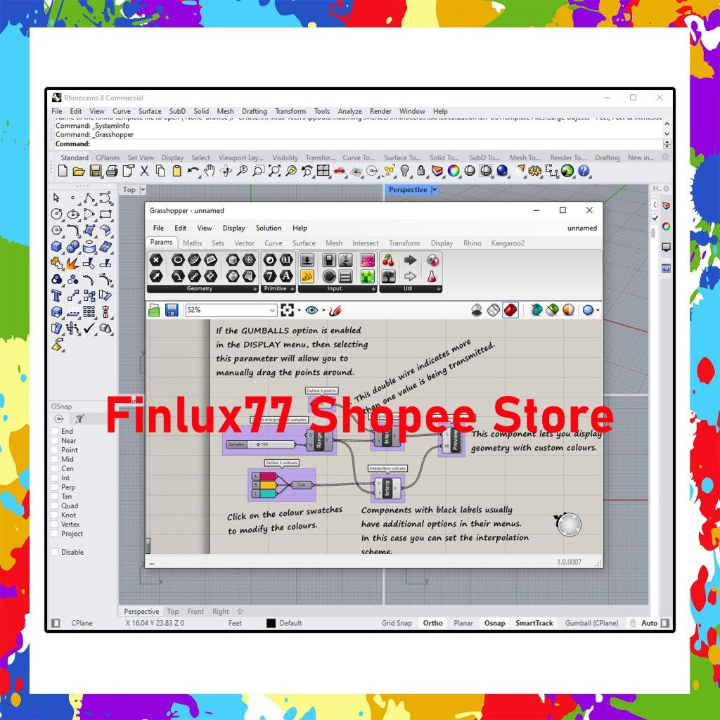 [SELF REDEEM] Rhinoceros 8 v8.21 & Grasshopper Latest Update 2025 Lifetime For Win & McOS (64-Bit)