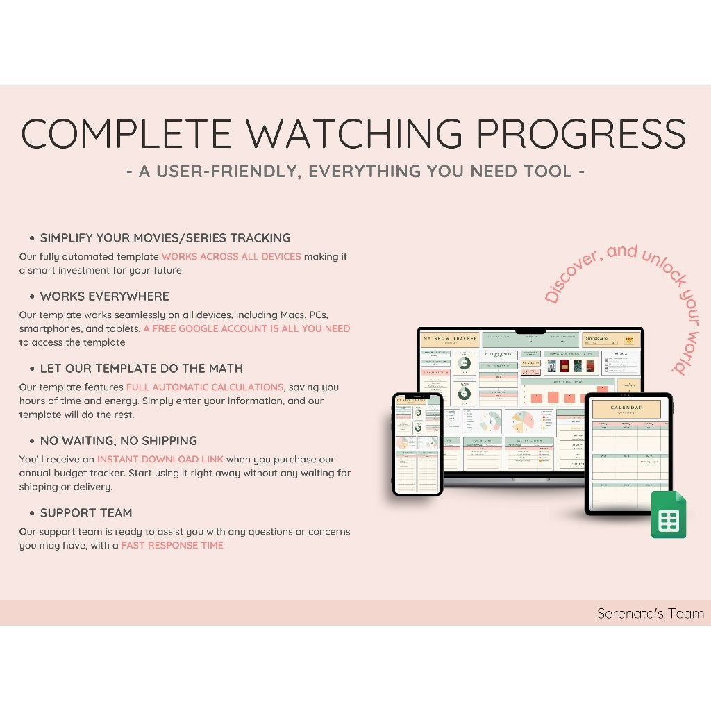 Movies & Series Tracker Spreadsheet | Koleksi Film Video Gallery & Review Template Google Sheets