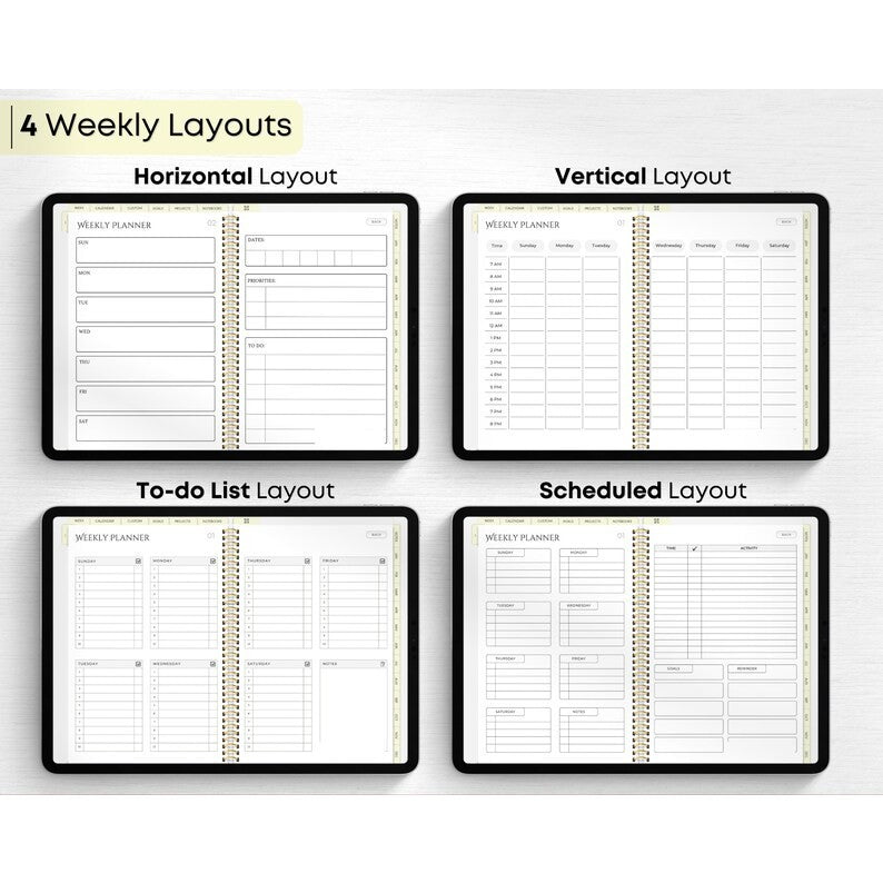 Digital Planner 2024 2025 2026 & Undated | Super Lengkap untuk Jadwal & Agenda Harian