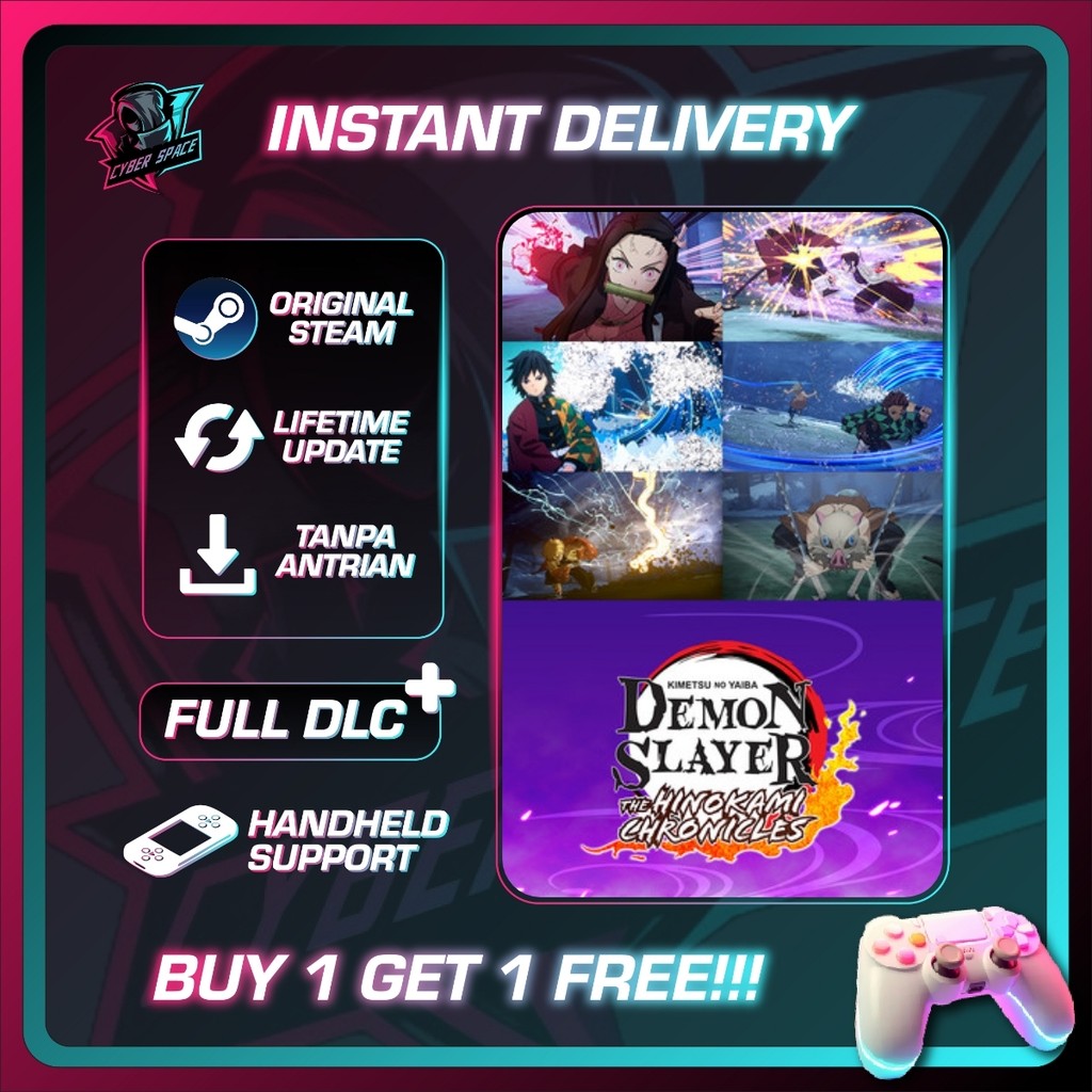 [BONUS 1 GAME] Demon Slayer -Kimetsu no Yaiba- The Hinokami Chronicles PC Original / Main Akun Sendiri / Bebas Antri | 1490890