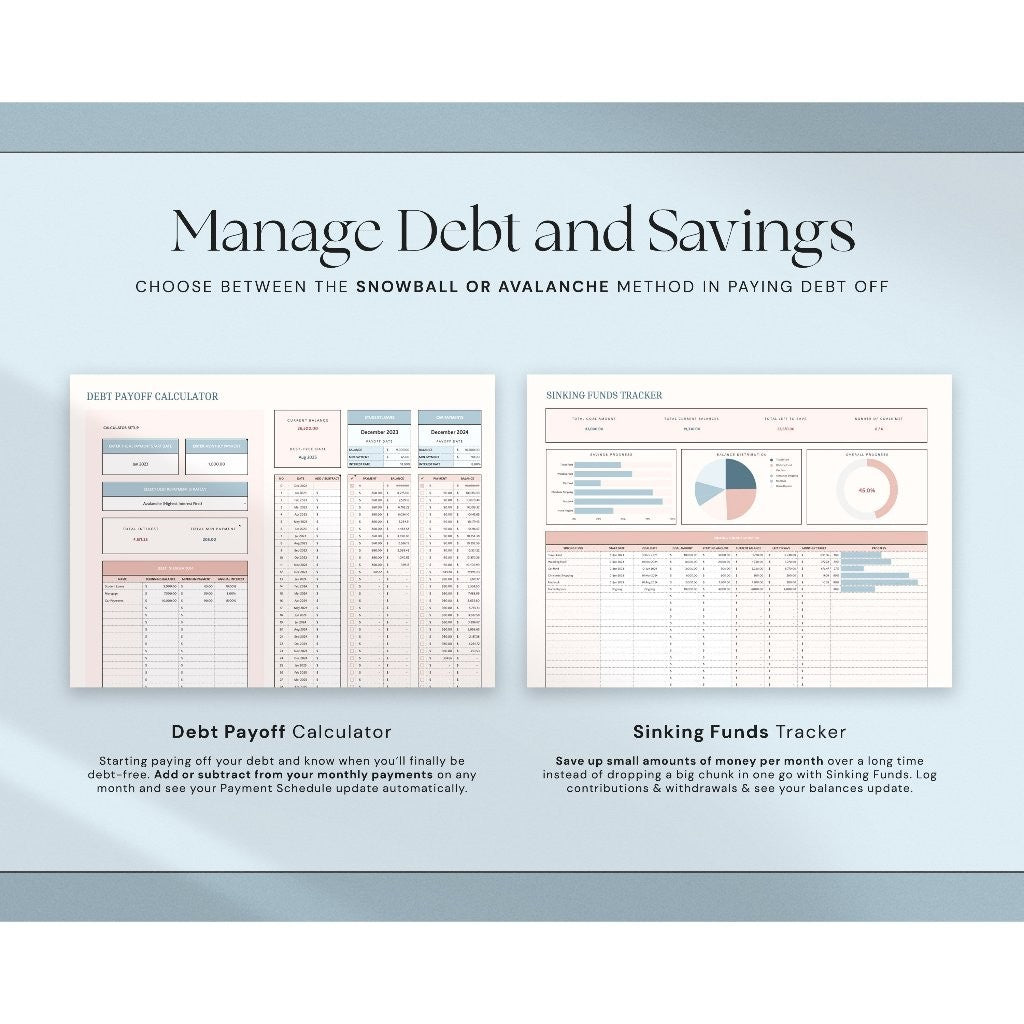 Annual Budget Spreadsheet | Template Keuangan Bulanan & Tahunan Personal Finance