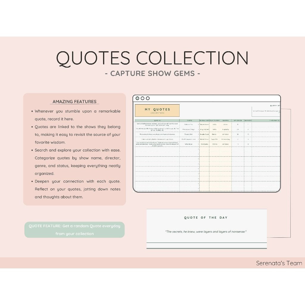 Movies & Series Tracker Spreadsheet | Koleksi Film Video Gallery & Review Template Google Sheets