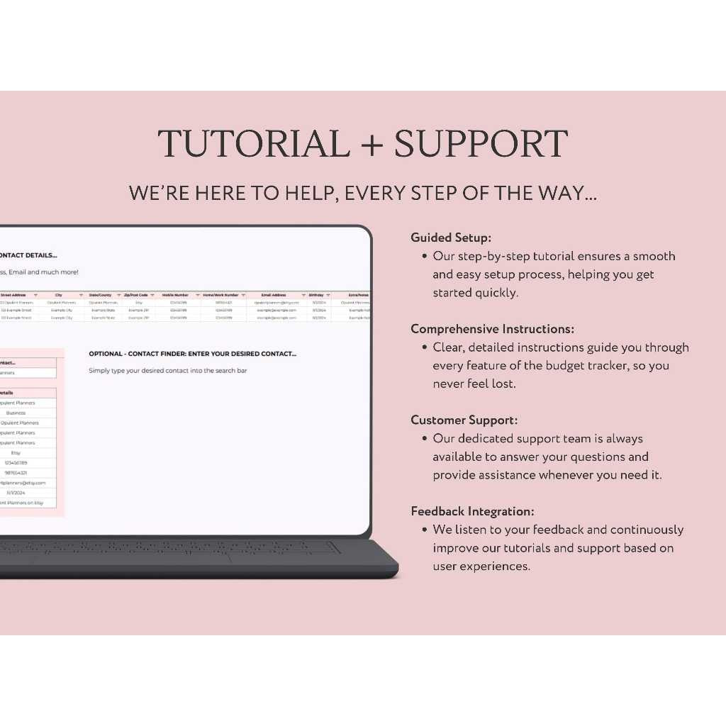 Contact List Spreadsheet Google Sheets | Address Book Organizer Client & Emergency Contact Tracker