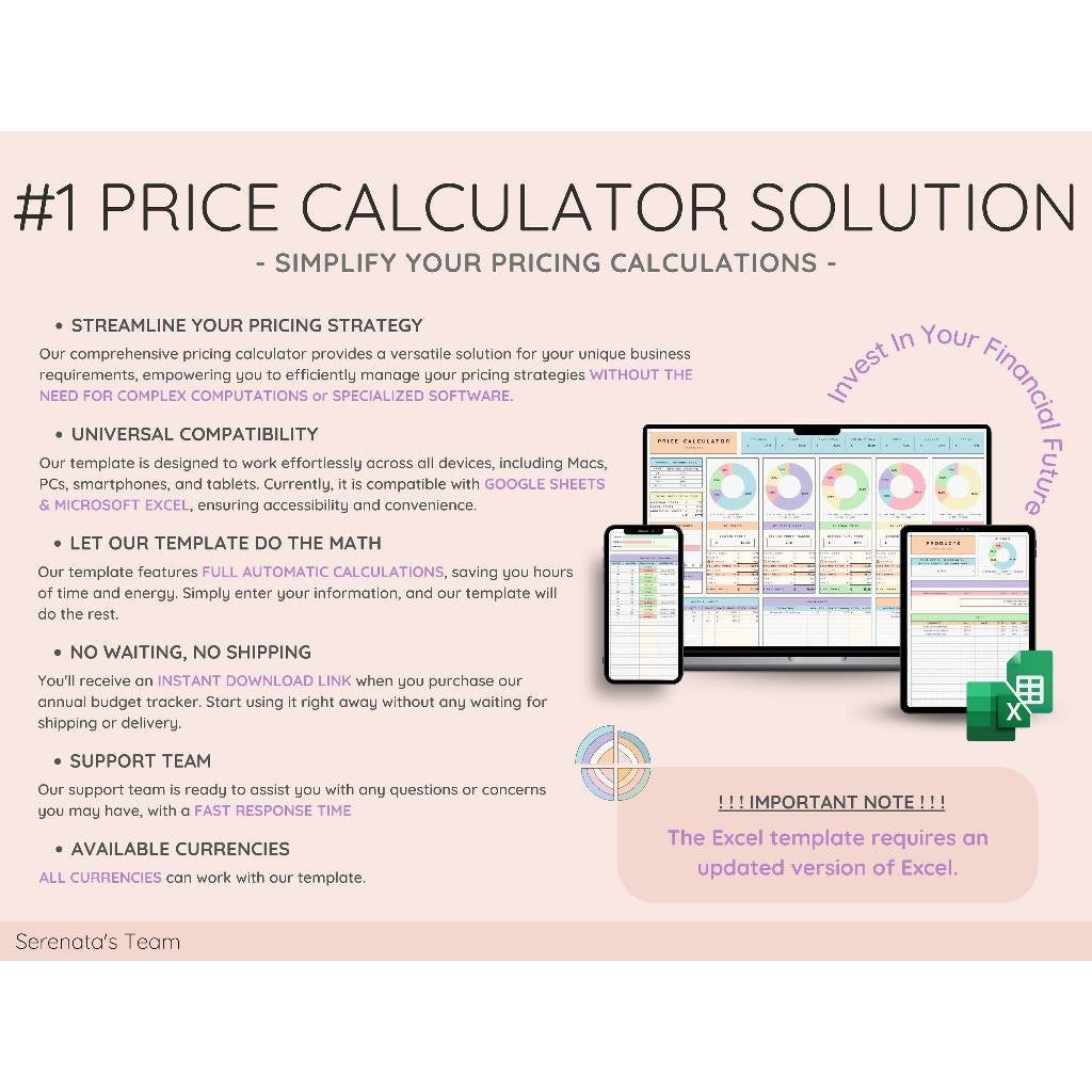 Price & Profit Calculator Spreadsheet | Kalkulator Harga Usaha Kecil Strategi Harga & Pajak