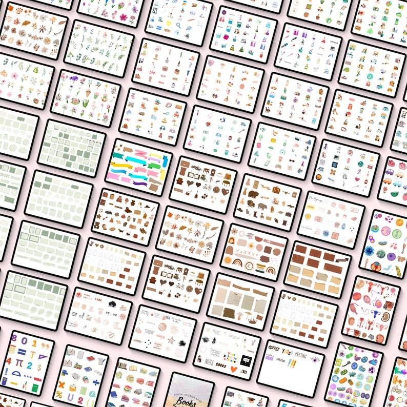 30000+ Digital Stickers for Goodnotes | PNG Sticker Book Notes Icons Planner Stickers Digital