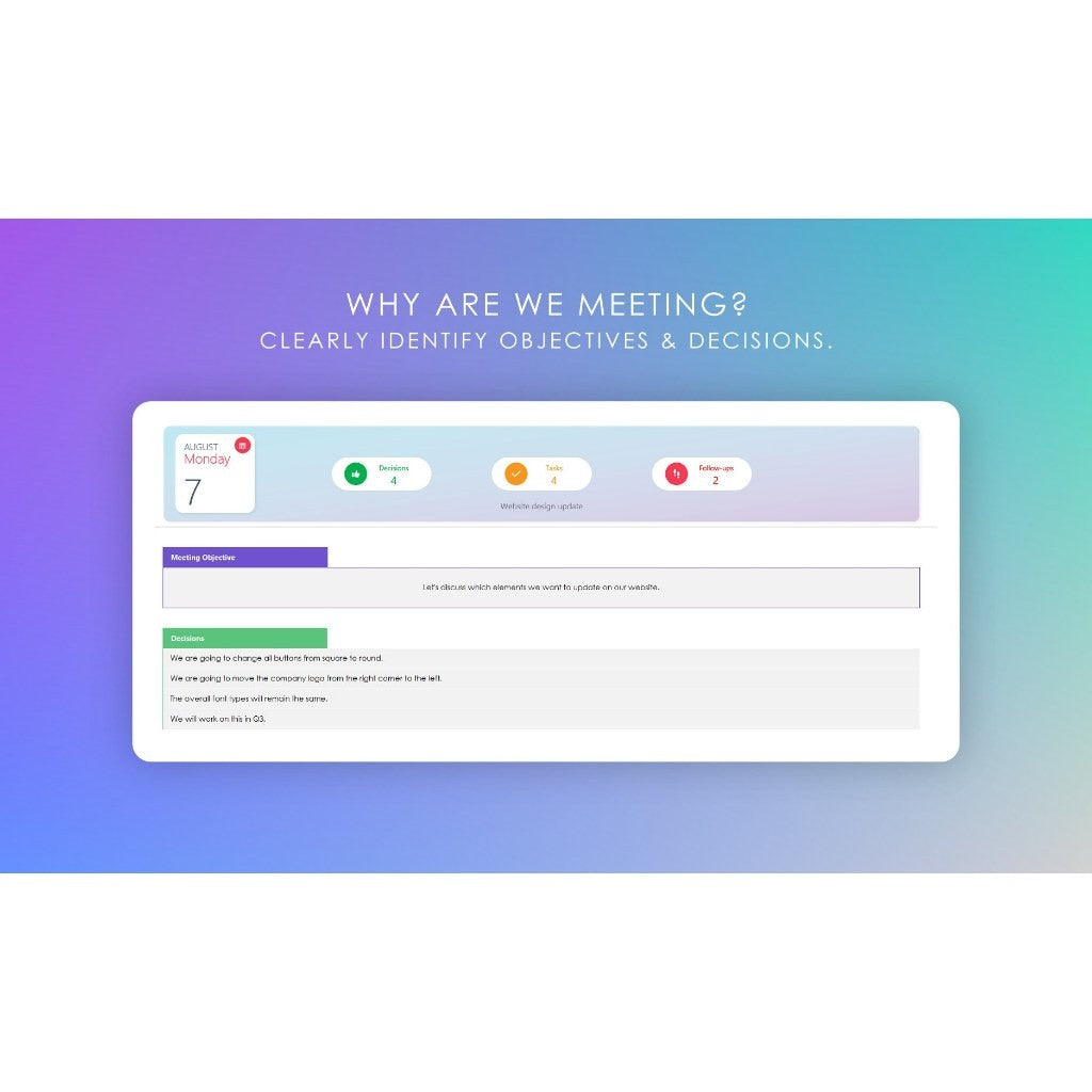 Meeting Minutes Planner Excel Template | Agenda Rapat Action Items & Notulen Tracker