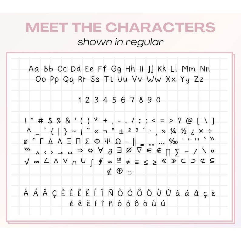 Handwritten Font Bundle for Digital Notes | Goodnotes Font Tulisan Tangan Student Note Taking iPad