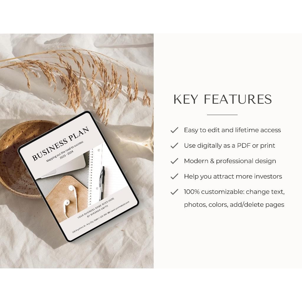 Business Plan Template | Perencana Bisnis UMKM Startup | Side Hustle Planner Excel/Canva