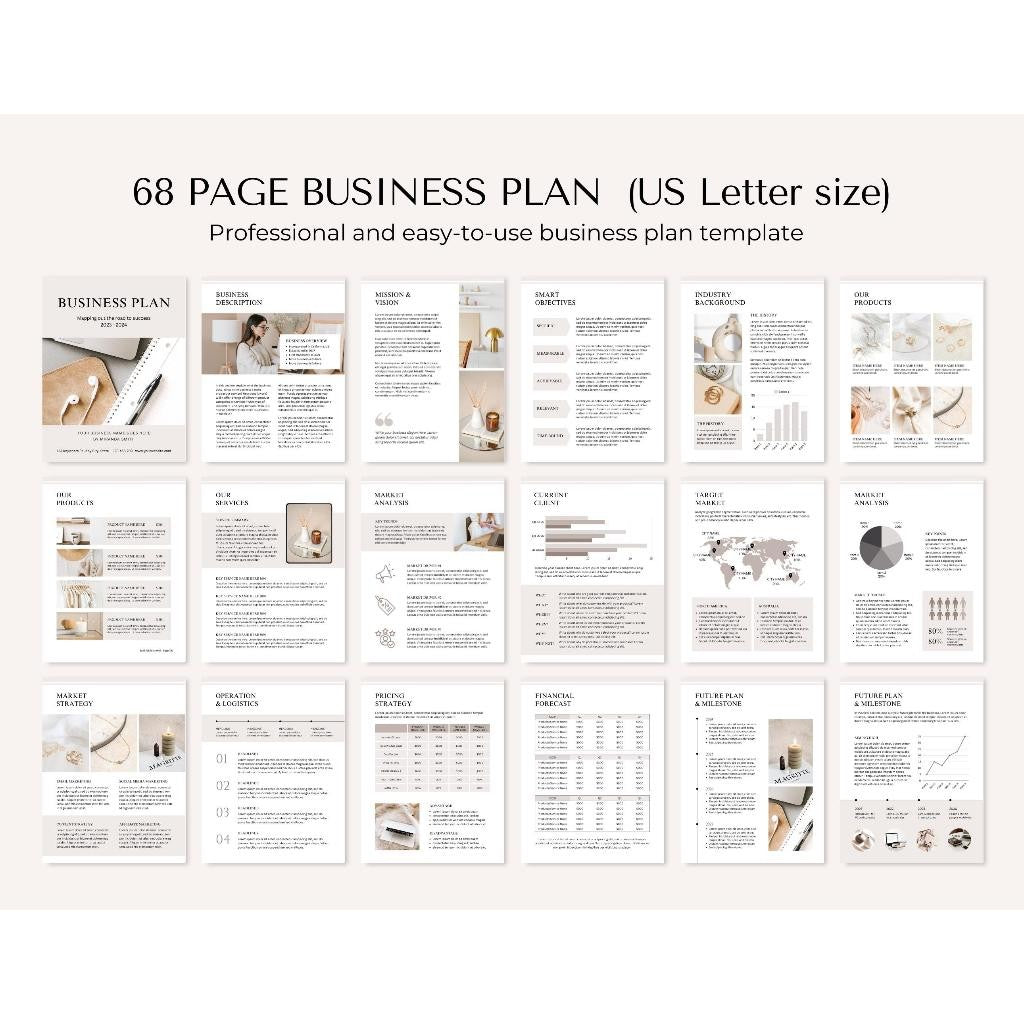 Business Plan Template | Perencana Bisnis UMKM Startup | Side Hustle Planner Excel/Canva