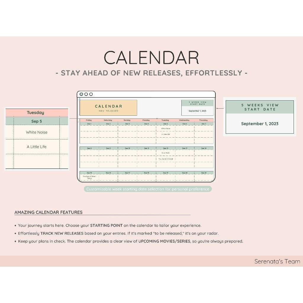 Movies & Series Tracker Spreadsheet | Koleksi Film Video Gallery & Review Template Google Sheets